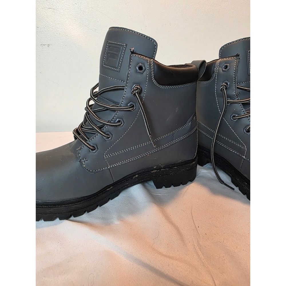 Fila Edgewater 12 Mens Boots Dark Gray Lace Up Ankle Lug Sole 1SH40061-051 US 10 - Picture 11 of 15